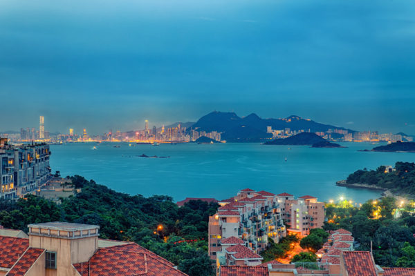 Hong Kong Island from Discovery Bay